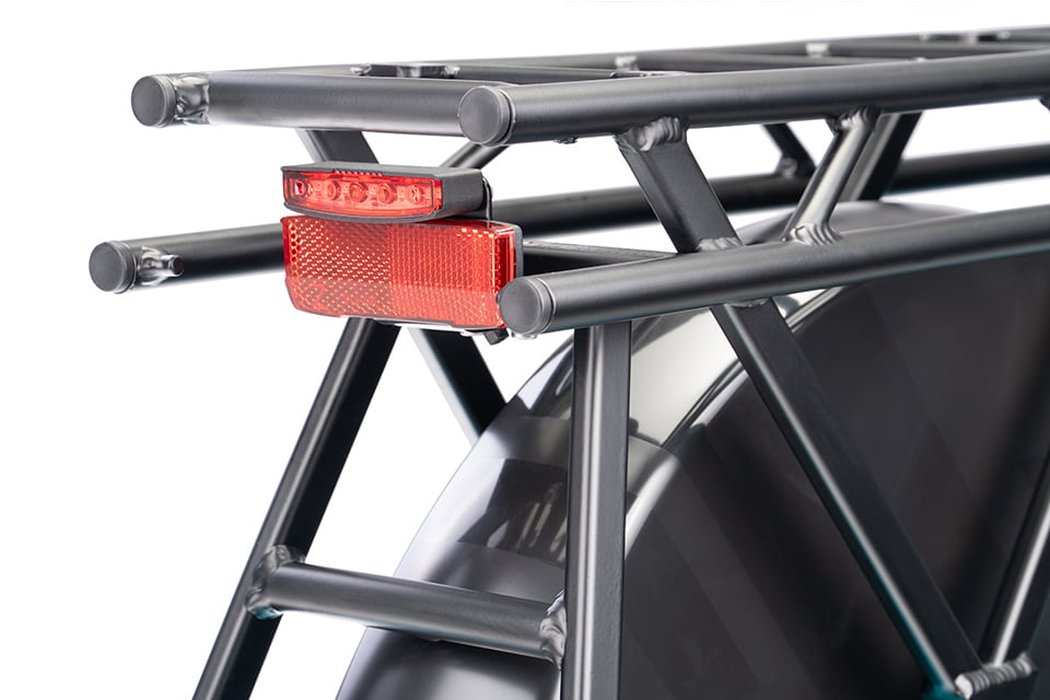 RearStop Brake Light on the rear rack