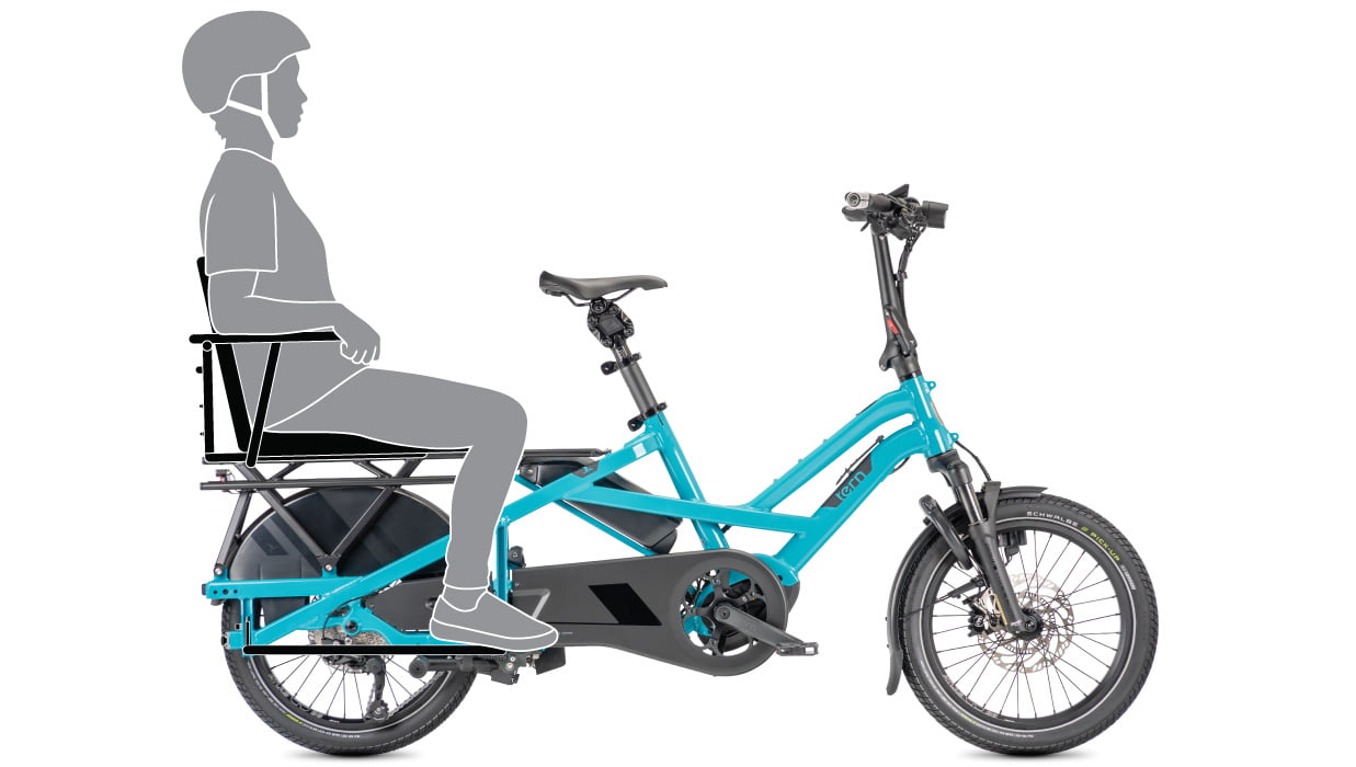 Tern GSD passenger setup for 1 adult