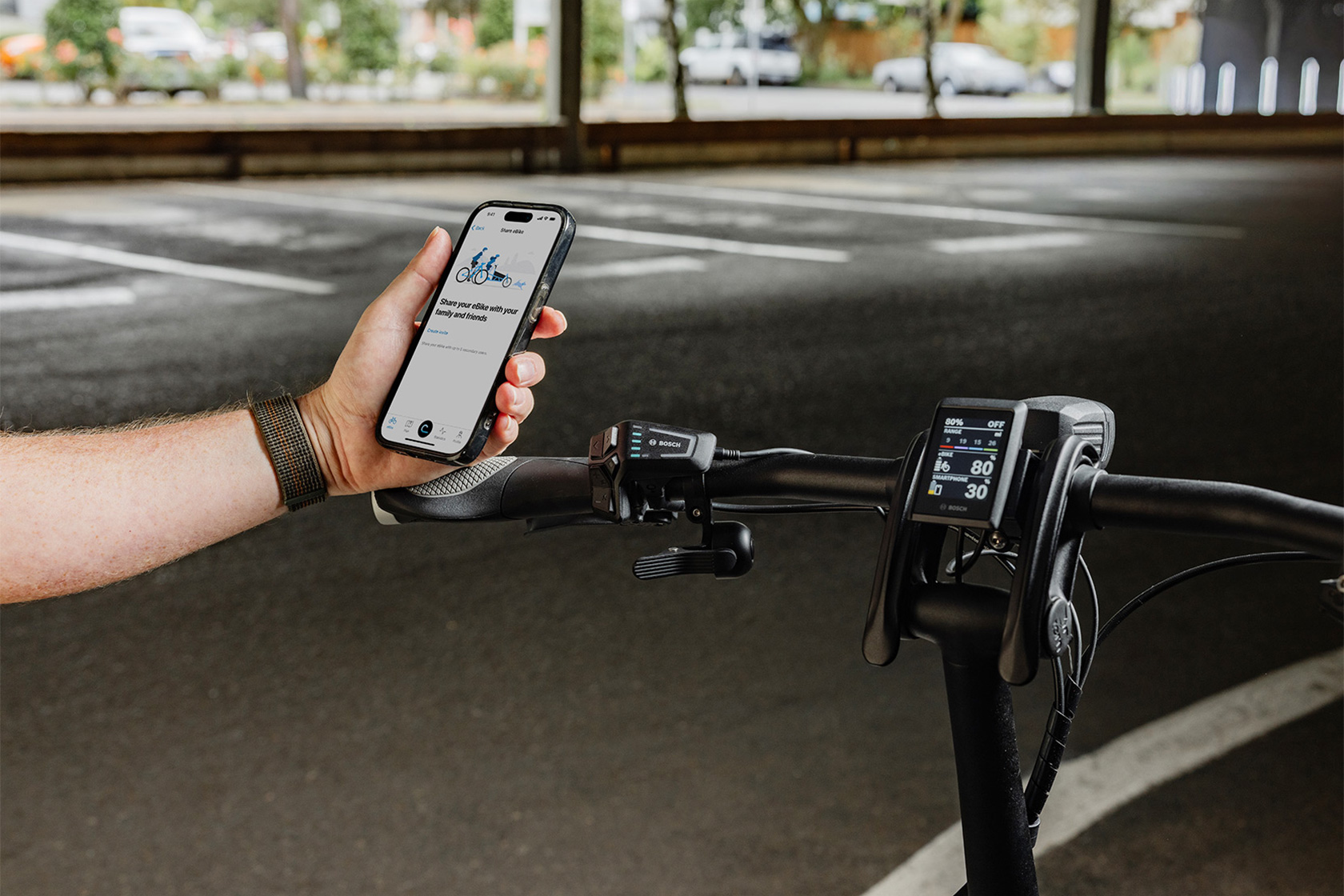 Bosch display and control unit on HSD handlebar