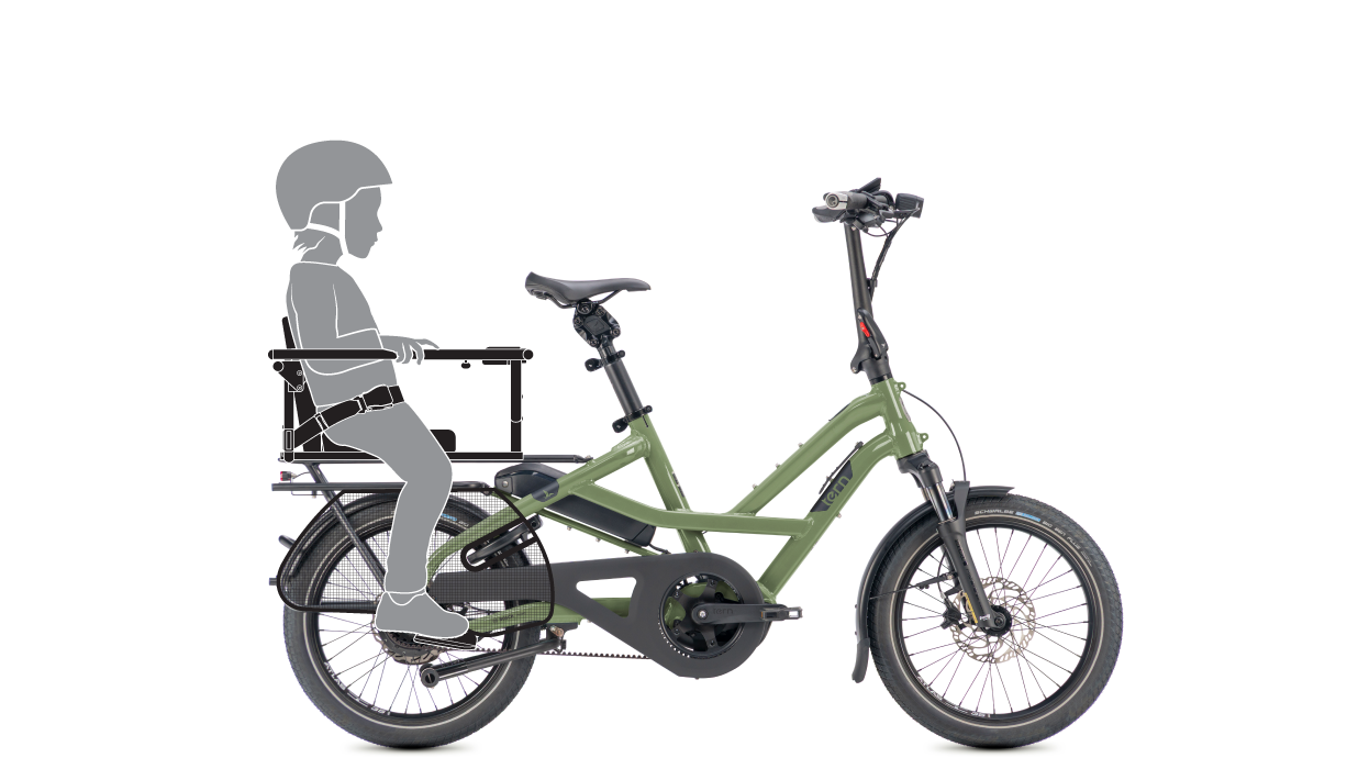 Tern HSD passenger ebike setup for 1 child