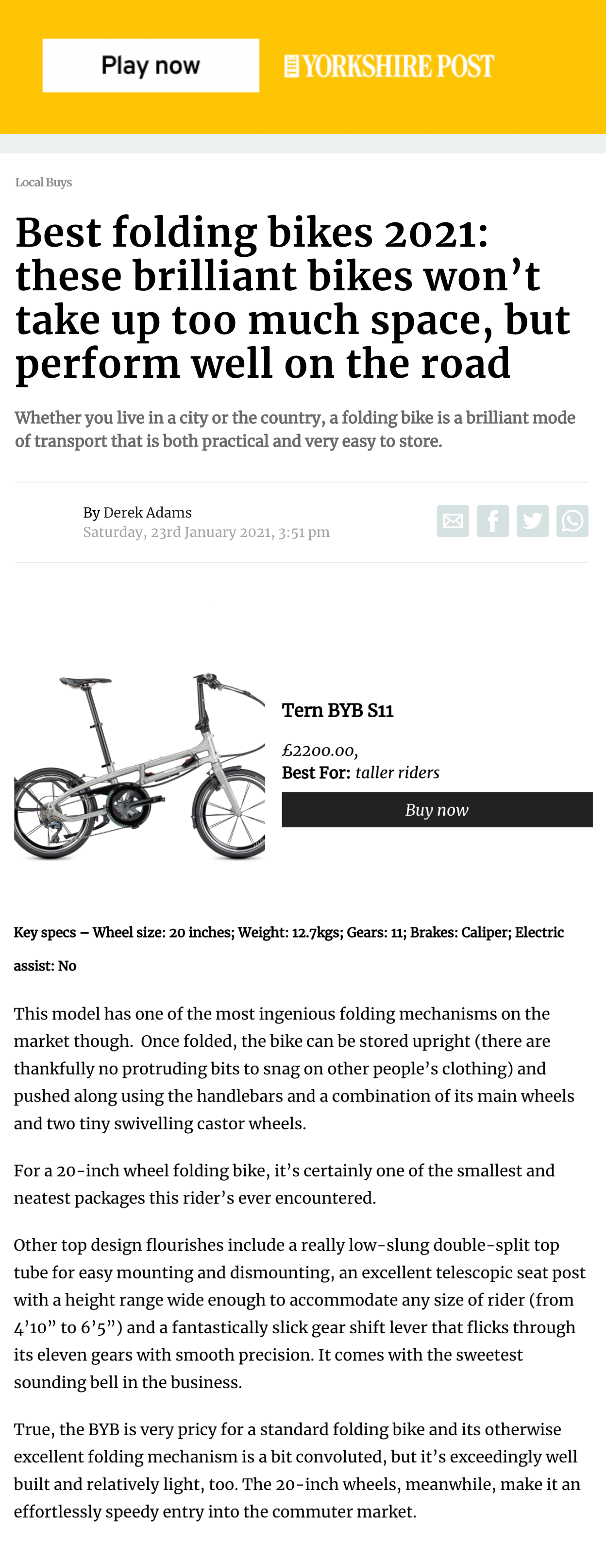 best folding bikes 2021