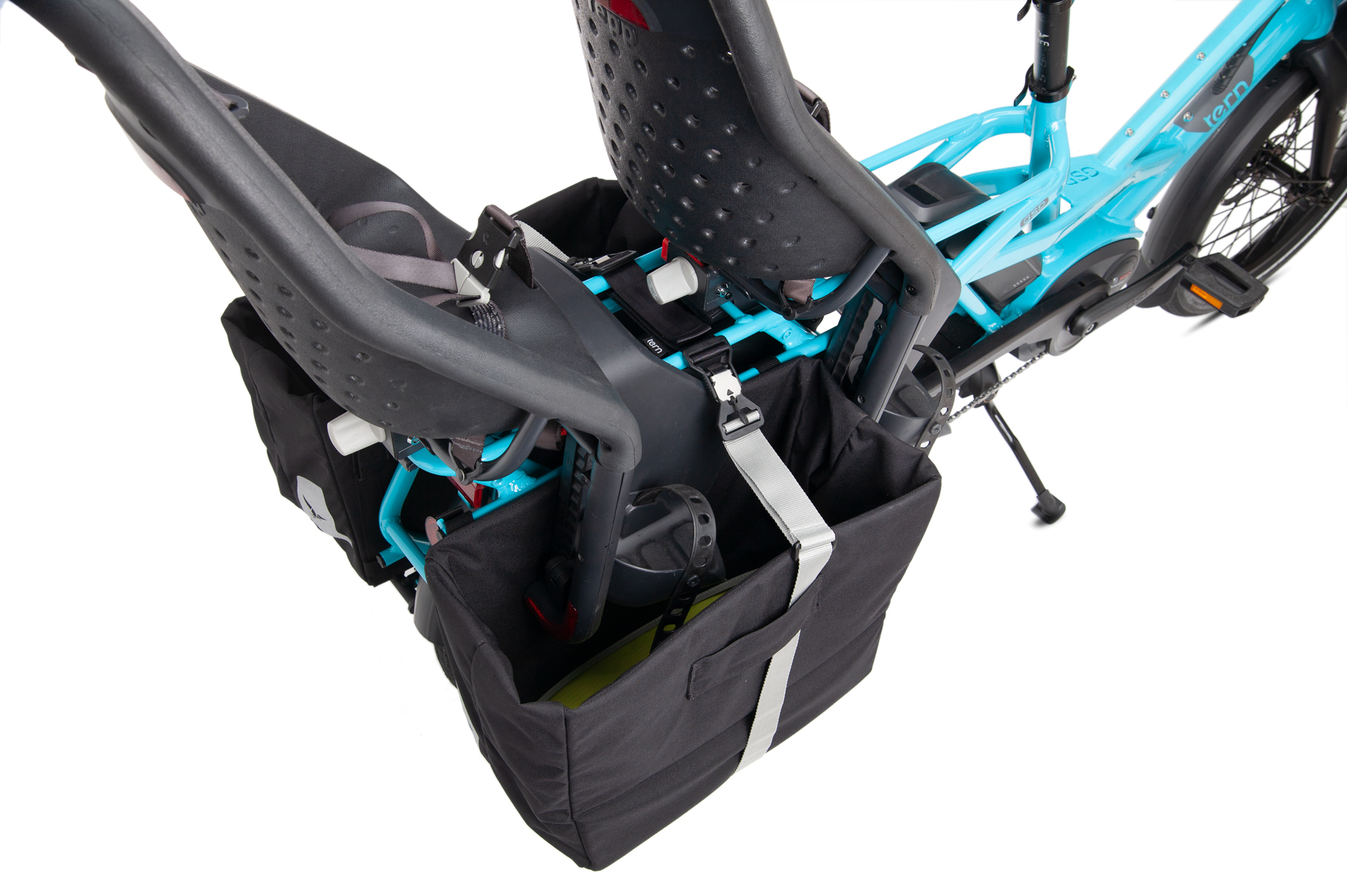 child bike seat with panniers