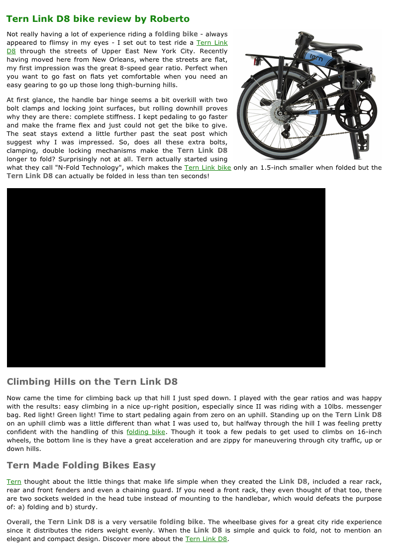 tern link d8 folding bike