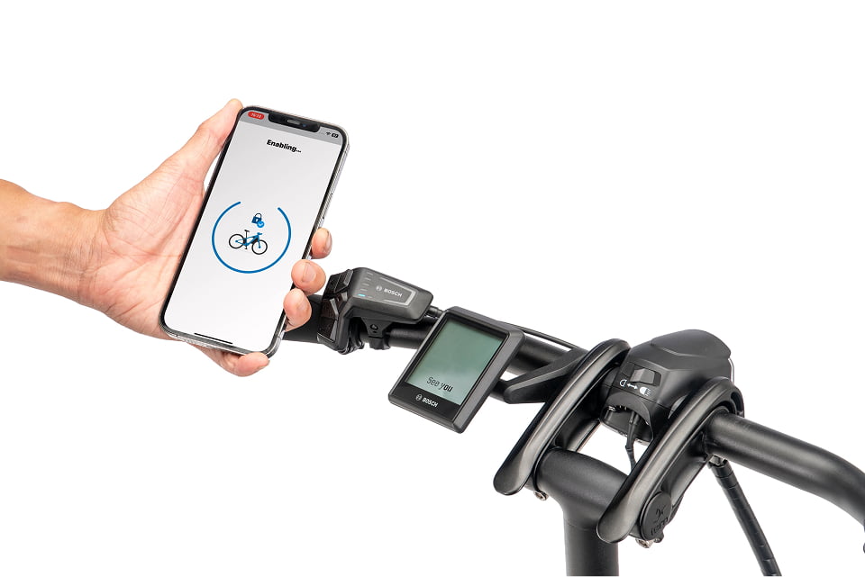 eBike Lock function in the eBike Flow App